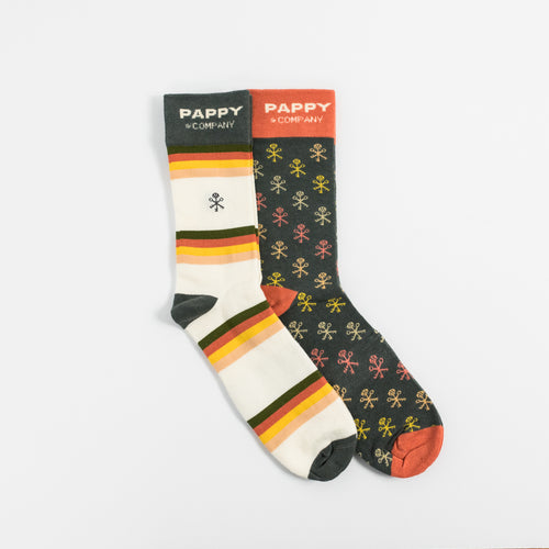 Pappy & Company Keys & Stripes Sock Set