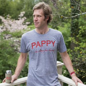 Men's T-shirt Pappy But Always Fine Bourbon in Dark Blue