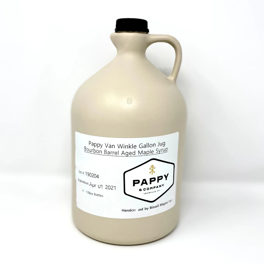Pappy Van Winkle Bourbon Barrel-Aged Pure Maple Syrup: Gallon Jug (128 oz)